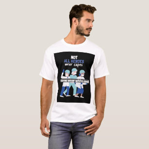 Camiseta Nem todos os heróis vestem boné, alguns vestem cas