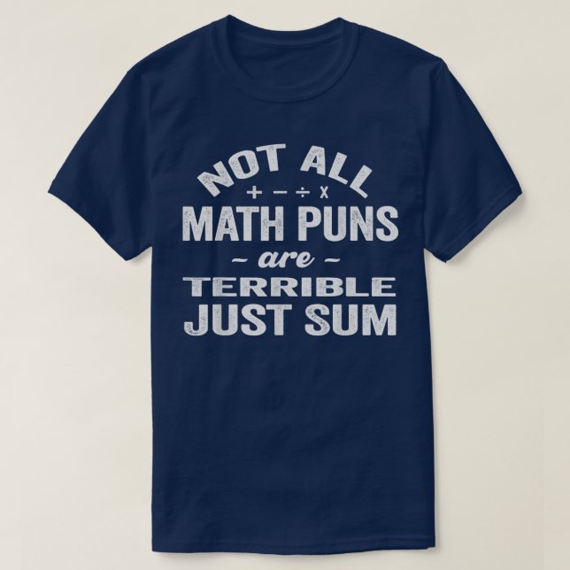 Camiseta Nem Todos os Piadas de Matemática São Terríveis, S (Frente do Design)