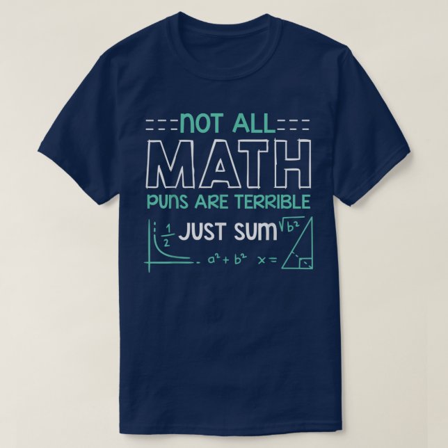 Camiseta Nem Todos os Piadas de Matemática São Terríveis, S (Frente do Design)