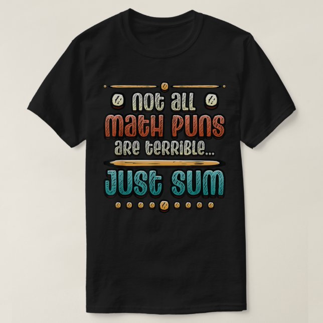 Camiseta Nem Todos os Piadas de Matemática São Terríveis, S (Frente do Design)
