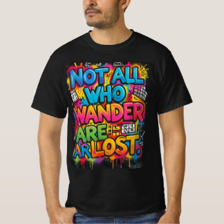 Camiseta Nem Todos Que Vagam Estão Perdidos Grafite Motivac