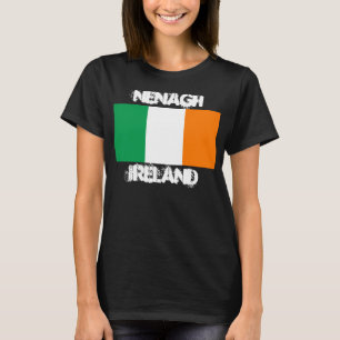 Camiseta Nenagh, Irlanda com bandeira irlandesa Mulheres