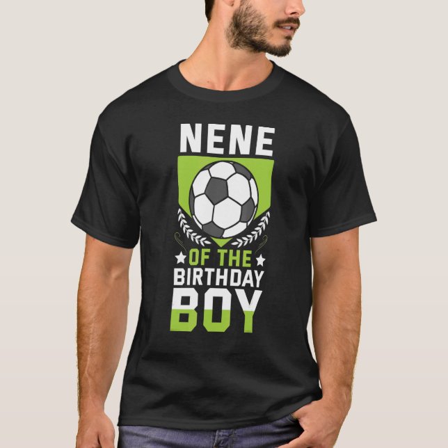 Camiseta Nene Do Aniversário Do Jogador De Futebol P (Frente)