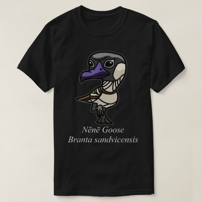 Camiseta Nene Goose  Branta sandvicensis  (Frente do Design)