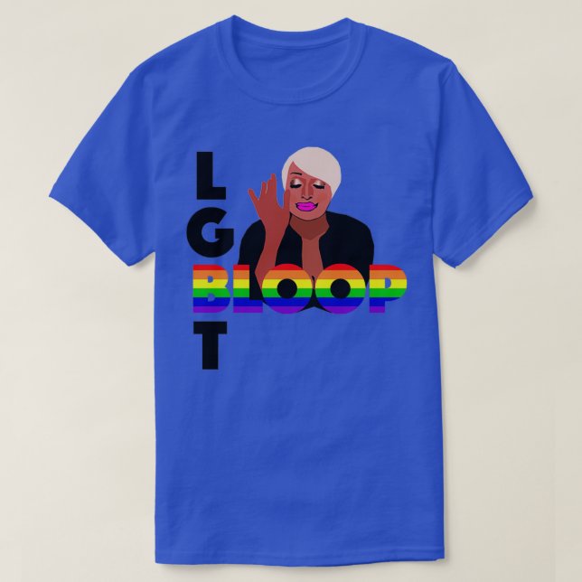 Camiseta NENE LEAKES LGBT Bloop Pride RHOA Real Famílias  (Frente do Design)