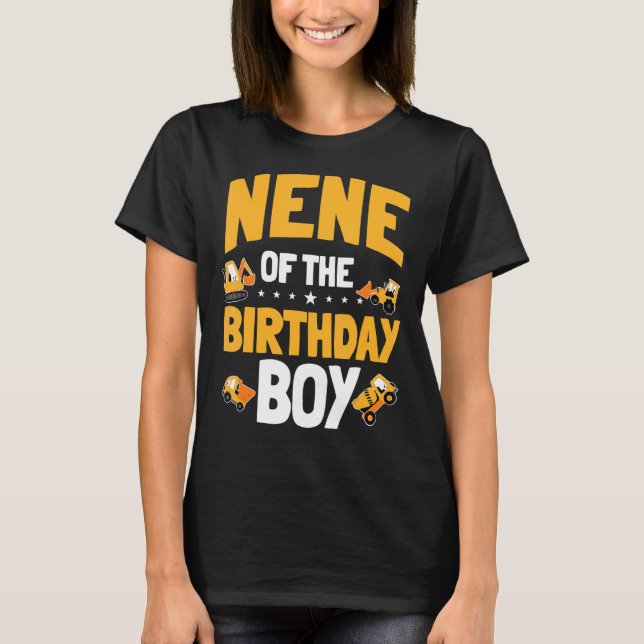 Camiseta Nene Of The Birthday Boy Construction Worker Bday (Frente)