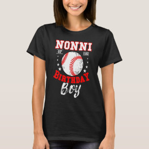 Camiseta Neném Do Menino De Aniversário Do Tema De Beisebol