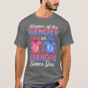 Camiseta Neném Sexo Revelar Chá Rosa Ou Azul Avô Lov