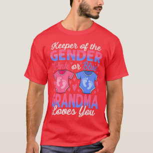 Camiseta Neném Sexo Revelar Chá Rosa Ou Azul Avó Lov
