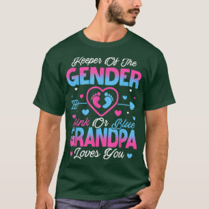 Camiseta Neném Sexo Revelar Chá Rosa Ou Azul Avô Lov