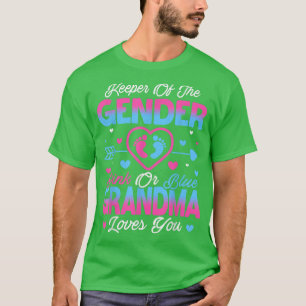 Camiseta Neném Sexo Revelar Chá Rosa Ou Azul Avó Lov