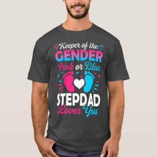 Camiseta Neném Sexo Revele Chá Rosa Ou Azul Stepdad Lov