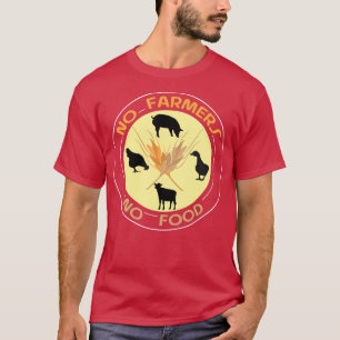 Camiseta Nenhum agricultor sem agricultura agroeconômica C