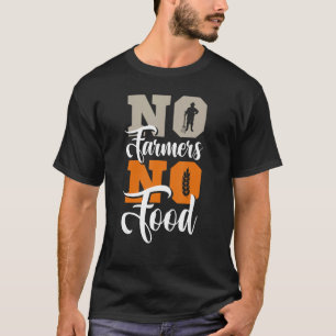 Camiseta Nenhum agricultor Sem Protesto Comida