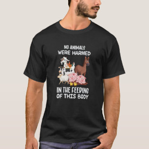 Camiseta Nenhum Animal Foi Ferido Na Alimentação Deste Corp