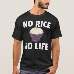 Camiseta Nenhum arroz filipino japonês asiático