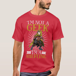 Camiseta Nenhum caractere Roleplay do geek D20 Halfling