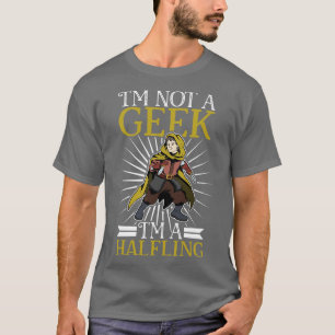 Camiseta Nenhum caractere Roleplay do geek D20 Halfling