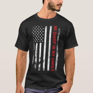 Camiseta Nenhum Carneiro No Meu Círculo Republicano Conserv