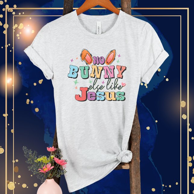 Camiseta Nenhum Coelhinho Como Jesus-Coelho Páscoa Engraçad (Criador carregado)