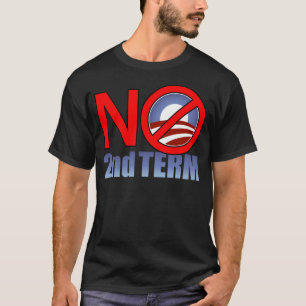 Camiseta NENHUM de Obama termo em segundo