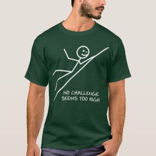 Camiseta Nenhum Desafio Parece Um Gráfico De Motivação Muit