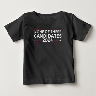 Camiseta Nenhum destes Candidatos 2024 humo sarcástico engr
