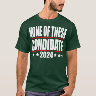 Camiseta nenhum destes candidatos 2024 TShirt 2