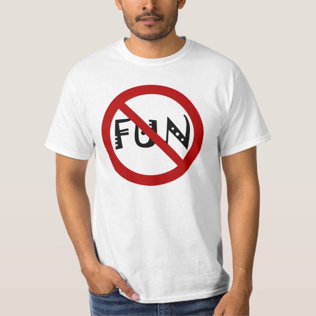 Camiseta Nenhum divertimento! (Frente)