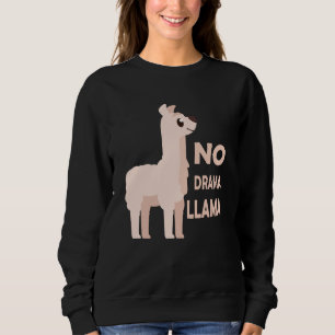 Camiseta Nenhum Drama Lama Cute Animal Para Crianças