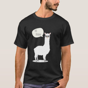 Camiseta Nenhum Drama Llama Engraçado Para Crianças E Adult