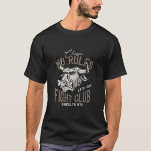 Camiseta Nenhum estilo Bull do vintage do clube da luta das