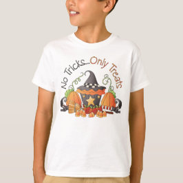 Camiseta Nenhum feriado do Dia das Bruxas dos truques caçoa