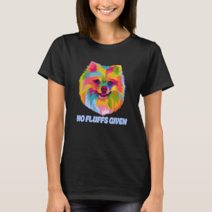 Camiseta Nenhum Flutuante Dado Pomerano Humor Pom Pom Tema