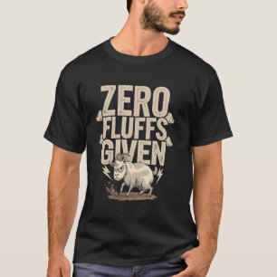 Camiseta Nenhum Fofinho Dado Humor de Bode Bravo e Engraçad