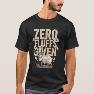 Camiseta Nenhum Fofinho Dado Humor de Bode Bravo e Engraçad