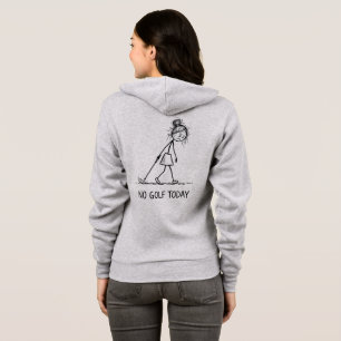 Camiseta Nenhum golfe hoje Figurinha triste e engraçada de 