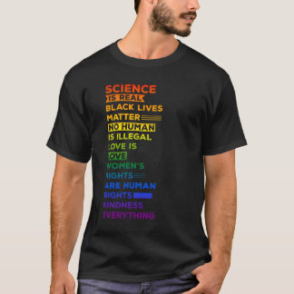 Camiseta Nenhum humano é ilegal! O amor é o amor!
