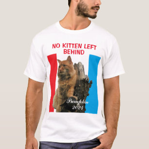 Camiseta Nenhum Kitten Deixado para Trás de Pumpkin para Pr