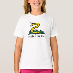 Camiseta Nenhum passo na paródia de snek Gadsden SnekRight