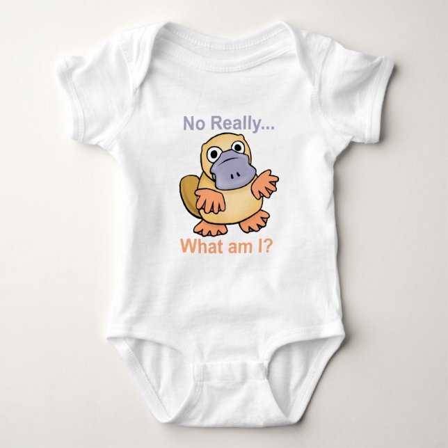 Camiseta Nenhum realmente… Que são mim? Platypus (Frente)