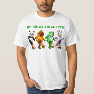 Camiseta Nenhum Rei Desde 1776 Coroa de Chutar Sapo de Port