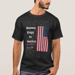 CAMISETA NENHUM REI NA AMÉRICA DESDE 1776, 4 DE JULHO
