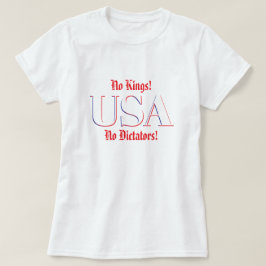 Camiseta Nenhum Rei! Nenhum Ditador!