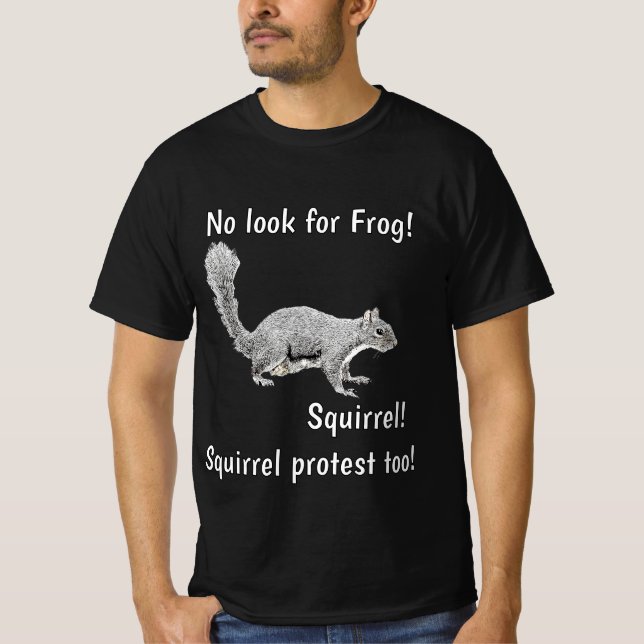 Camiseta Nenhum Sapo! Protesto do Esquilo v2 (Frente)