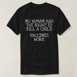 Camiseta Nenhum ser humano tem direito a matar de uma crian