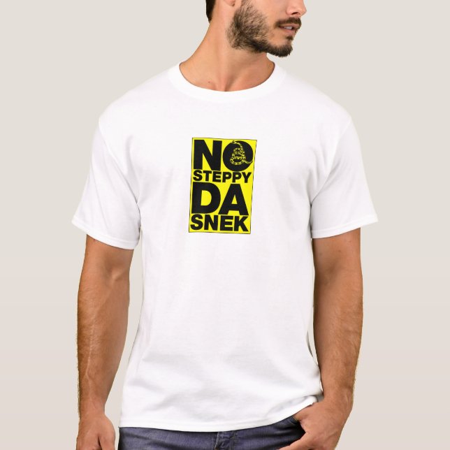 Camiseta nenhum snek steppy da Dinamarca (Frente)