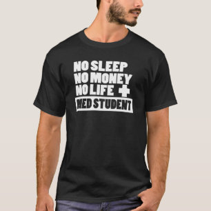 Camiseta Nenhum sono nenhum dinheiro nenhuma vida +