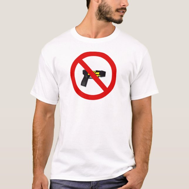 Camiseta Nenhum Tasers (Frente)
