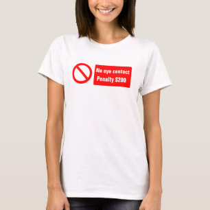 Camiseta Nenhum Tshirt do olhar directamente nos olhos